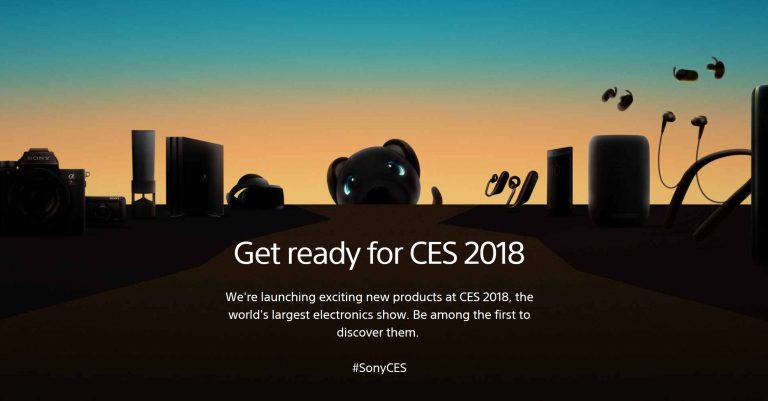 Sony Product Announcement at CES 2018