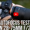 Video AF Test: Tamron 28-75mm f/2.8 FE Lens on Sony a7 III
